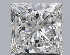 Picture of Natural Diamond 1.81 Carats, Princess with  Cut, F Color, VS2 Clarity and Certified by GIA