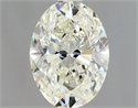 Natural Diamond 0.90 Carats, Oval with  Cut, K Color, VS1 Clarity and Certified by GIA