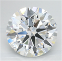 Lab Grown Diamond 3.22 Carats, Round with Ideal Cut, D Color, IF Clarity and Certified by IGI
