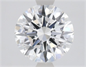 Lab Grown Diamond 1.51 Carats, Round with Ideal Cut, E Color, VVS1 Clarity and Certified by IGI