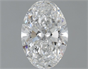 Natural Diamond 1.00 Carats, Oval with  Cut, E Color, VS2 Clarity and Certified by GIA
