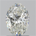 Natural Diamond 1.20 Carats, Oval with  Cut, G Color, VS2 Clarity and Certified by GIA