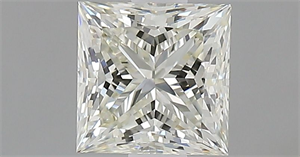 Picture of Natural Diamond 0.90 Carats, Princess with  Cut, L Color, VVS2 Clarity and Certified by GIA