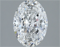Natural Diamond 1.80 Carats, Oval with  Cut, E Color, VS2 Clarity and Certified by GIA