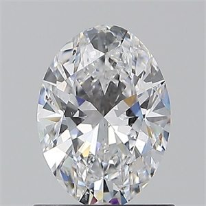Picture of Natural Diamond 0.90 Carats, Oval with  Cut, D Color, SI2 Clarity and Certified by GIA