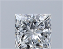 Diamante Natural 0.50 quilates, Princesa , Color E, claridad VS2 y certificado GIA
