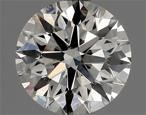 Picture of Natural Diamond 1.35 Carats, Round with Excellent Cut, J Color, SI2 Clarity and Certified by GIA