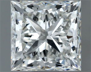 Picture of Natural Diamond 1.01 Carats, Princess with  Cut, H Color, VVS2 Clarity and Certified by GIA