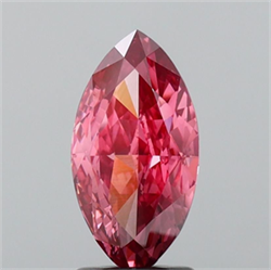 Picture of Lab Grown Diamond 2.05 Carats, Marquise with  Cut, Fancy Vivid Pink Color, VS1 Clarity and Certified by IGI