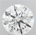 Del inventario de diamantes de laboratorio, 2.57 quilates, Redondo , Color F, claridad VVS2 y certificado IGI