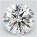 Del inventario de diamantes de laboratorio, 3.03 quilates, Redondo , Color D, claridad VVS2 y certificado GIA