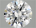 Lab Grown Diamond 3.03 Carats, Round with Ideal Cut, E Color, VVS2 Clarity and Certified by IGI