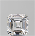 Natural Diamond 4.02 Carats, Asscher with  Cut, F Color, VVS1 Clarity and Certified by GIA
