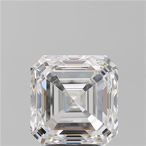 Picture of Natural Diamond 4.02 Carats, Asscher with  Cut, F Color, VVS1 Clarity and Certified by GIA