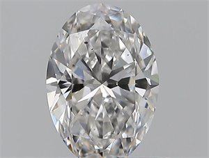Foto Diamante Natural 0.55 quilates, Ovalado , Color F, claridad SI1 y certificado GIA de