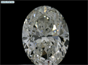 Natural Diamond 0.90 Carats, Oval with  Cut, I Color, SI2 Clarity and Certified by GIA
