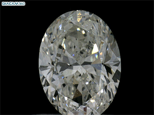Picture of Natural Diamond 0.90 Carats, Oval with  Cut, I Color, SI2 Clarity and Certified by GIA