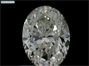 Natural Diamond 0.90 Carats, Oval with  Cut, I Color, SI2 Clarity and Certified by GIA