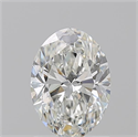 Natural Diamond 1.21 Carats, Oval with  Cut, H Color, SI1 Clarity and Certified by GIA