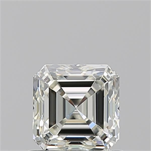 Picture of Natural Diamond 0.90 Carats, Asscher with  Cut, K Color, VVS2 Clarity and Certified by GIA