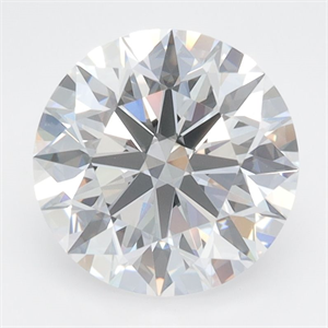 Picture of Lab Grown Diamond 2.66 Carats, Round with Excellent Cut, D Color, VVS2 Clarity and Certified by GIA