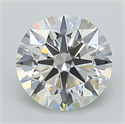 Lab Grown Diamond 1.42 Carats, Round with Ideal Cut, F Color, VS1 Clarity and Certified by IGI