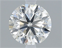 Natural Diamond 0.50 Carats, Round with Very Good Cut, H Color, SI1 Clarity and Certified by GIA