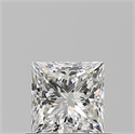 Diamante Natural 0.61 quilates, Princesa , Color I, claridad VS1 y certificado GIA