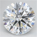 Lab Grown Diamond 4.09 Carats, Round with Excellent Cut, D Color, VVS2 Clarity and Certified by GIA