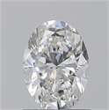 Natural Diamond 1.01 Carats, Oval with  Cut, H Color, SI1 Clarity and Certified by GIA