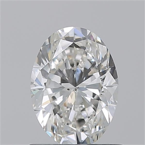 Picture of Natural Diamond 1.01 Carats, Oval with  Cut, H Color, SI1 Clarity and Certified by GIA