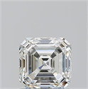 Diamante Natural 1.05 quilates, Asscher , Color J, claridad VVS1 y certificado GIA