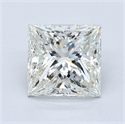 Diamante Natural 2.91 quilates, Princesa , Color J, claridad VVS2 y certificado GIA