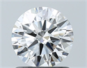 Natural Diamond 1.01 Carats, Round with Excellent Cut, G Color, SI2 Clarity and Certified by GIA