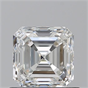 Natural Diamond 0.90 Carats, Asscher with  Cut, H Color, VS1 Clarity and Certified by GIA