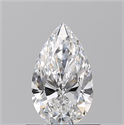 Natural Diamond 0.73 Carats, Pear with  Cut, D Color, VS1 Clarity and Certified by GIA
