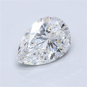 Foto Diamante Natural 3.02 quilates, De pera , Color E, claridad SI2 y certificado GIA de