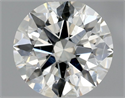 Natural Diamond 0.81 Carats, Round with Excellent Cut, J Color, SI1 Clarity and Certified by GIA