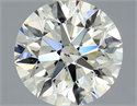 Natural Diamond 0.90 Carats, Round with Excellent Cut, L Color, SI1 Clarity and Certified by GIA