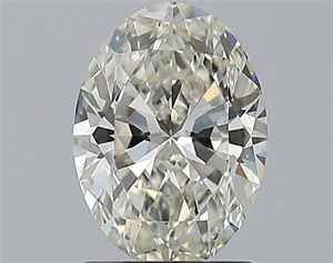 Foto Diamante Natural 1.32 quilates, Ovalado , Color J, claridad SI1 y certificado GIA de