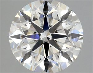 Picture of Natural Diamond 0.90 Carats, Round with Excellent Cut, H Color, VS2 Clarity and Certified by GIA