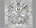 Natural Diamond 4.01 Carats, Princess with  Cut, I Color, VVS1 Clarity and Certified by GIA