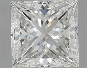 Picture of Natural Diamond 4.01 Carats, Princess with  Cut, I Color, VVS1 Clarity and Certified by GIA