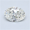 Natural Diamond 0.80 Carats, Oval with  Cut, H Color, VS1 Clarity and Certified by GIA