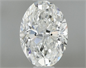 Natural Diamond 0.50 Carats, Oval with  Cut, G Color, VVS1 Clarity and Certified by GIA