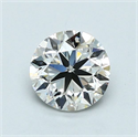 Natural Diamond 0.90 Carats, Round with Very Good Cut, I Color, VS1 Clarity and Certified by GIA