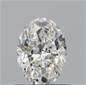 Diamante Natural 0.66 quilates, Ovalado , Color G, claridad VS1 y certificado GIA