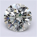 Natural Diamond 1.61 Carats, Round with Excellent Cut, K Color, I1 Clarity and Certified by GIA