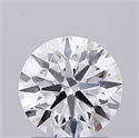 Lab Grown Diamond 1.54 Carats, Round with Ideal Cut, D Color, VS1 Clarity and Certified by IGI