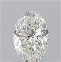 Natural Diamond 1.05 Carats, Oval with  Cut, I Color, SI1 Clarity and Certified by GIA